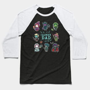 Gamer Dad Fantasy RPG Characters Baseball T-Shirt